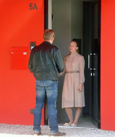 Film "Dampfnudelblues" 2012 mit Schauspielerin Nina Proll und Sebastian Bezzel
