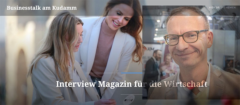 Businesstalk am Kuhdamm Interview Frank Völkel