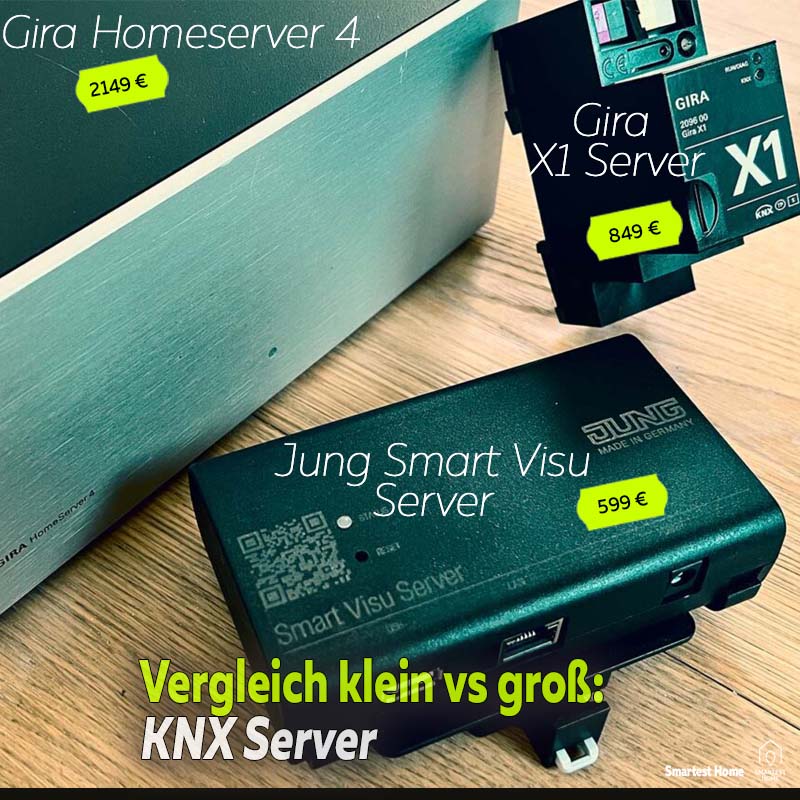 KNX Server Vergleich Gira Jung